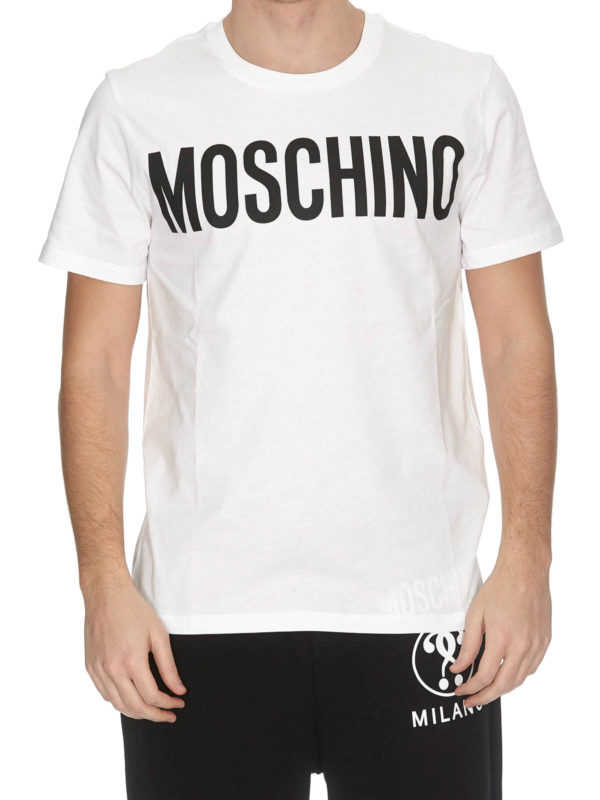 The Best Shops MOSCHINO: t-shirts - Moschino print white T-shirt